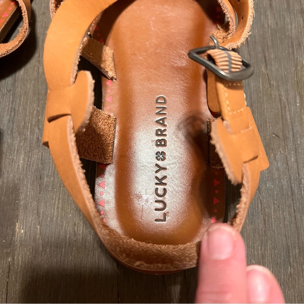 Lucky Brand Brown Strappy Sandals - Picture 2 of 8